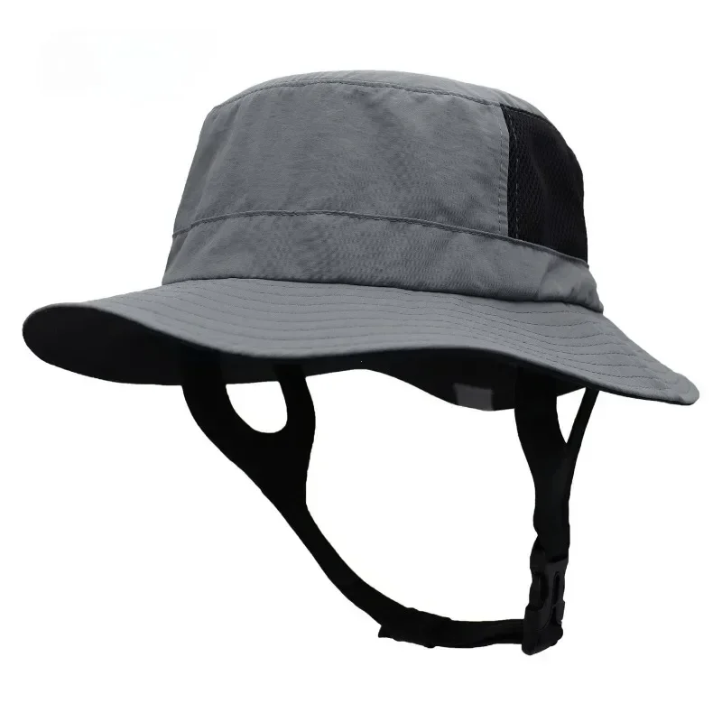 Casquette de Surf de plage en maille respirante, chapeau de soleil UPF50 +, casquette de pêche en plein air d'été, chapeau seau réglable pour Sport aquatique