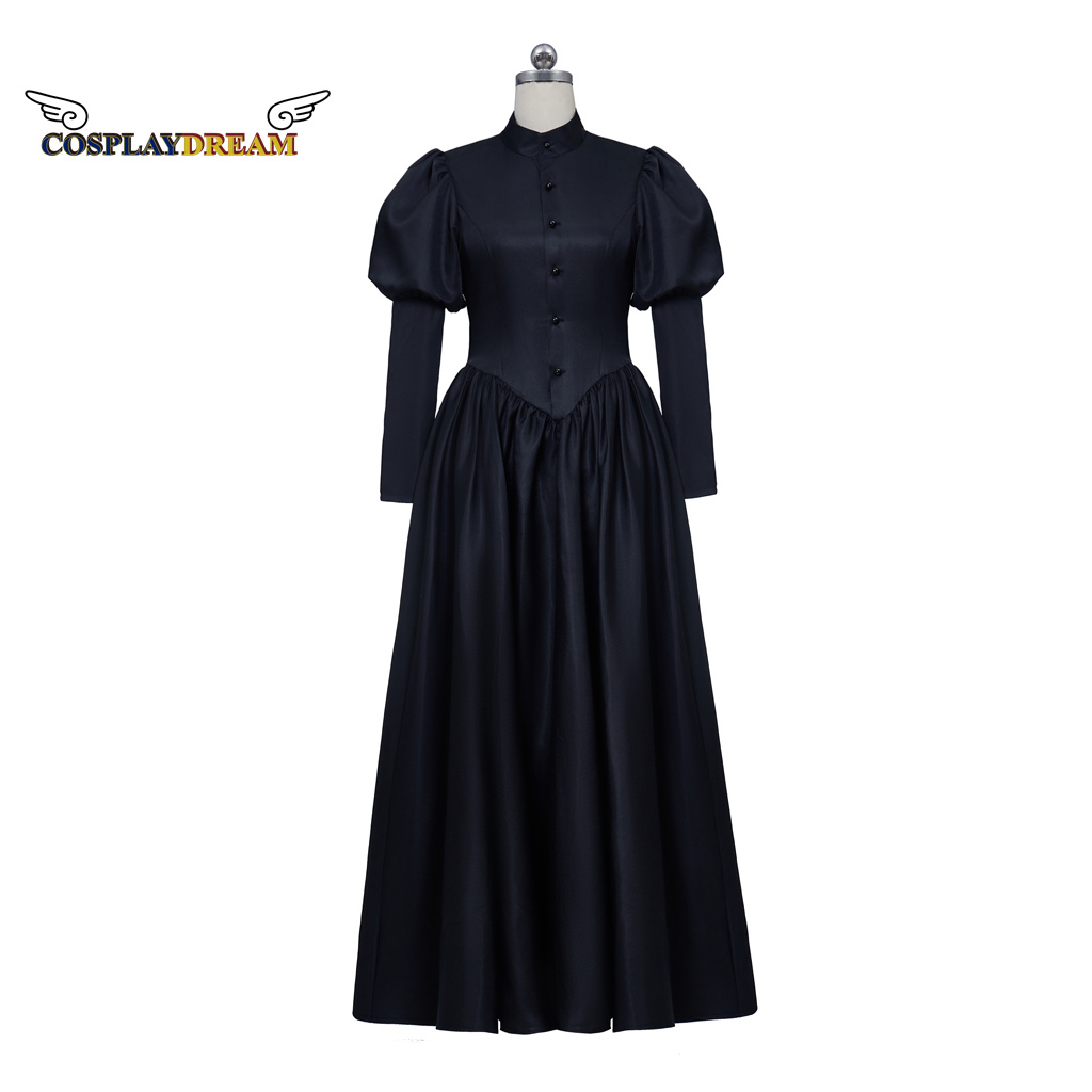 Robe deuil victorienne noire Robe de la Renaissance médiévale Costume victorien femme Robe Robe robes noires robes