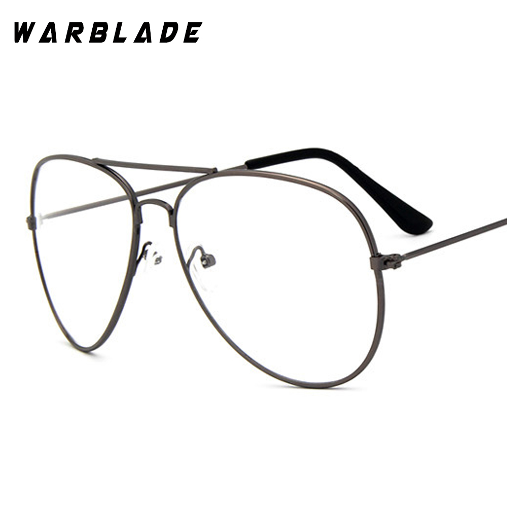 Lunettes de pilote classiques transparentes, monture en alliage, optique d'aviation, pour hommes, lentille oculos de sol WarBLade