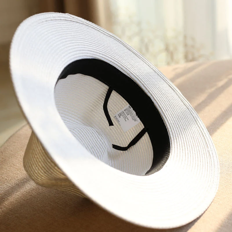 Chapeaux de soleil classiques d'été de grande taille 64cm pour hommes et femmes, Panama, chapeau de paille de plage à large bord pour Couple, grande tête, chapeau Fedora grande taille