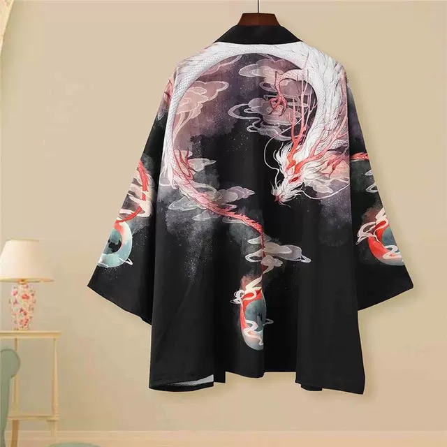 Kimono japonais Haori pour femmes, Cardigan, Streetwear japonais, chemise, Style japonais, Sexy, plage d'été, Obi