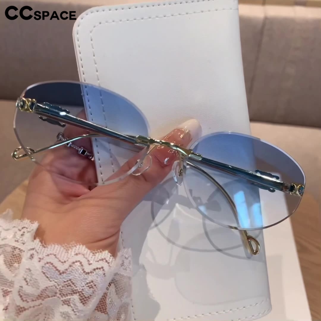 Lunettes de soleil ovales élégantes pour hommes et femmes, monture métallique, rondes, marques de luxe originales