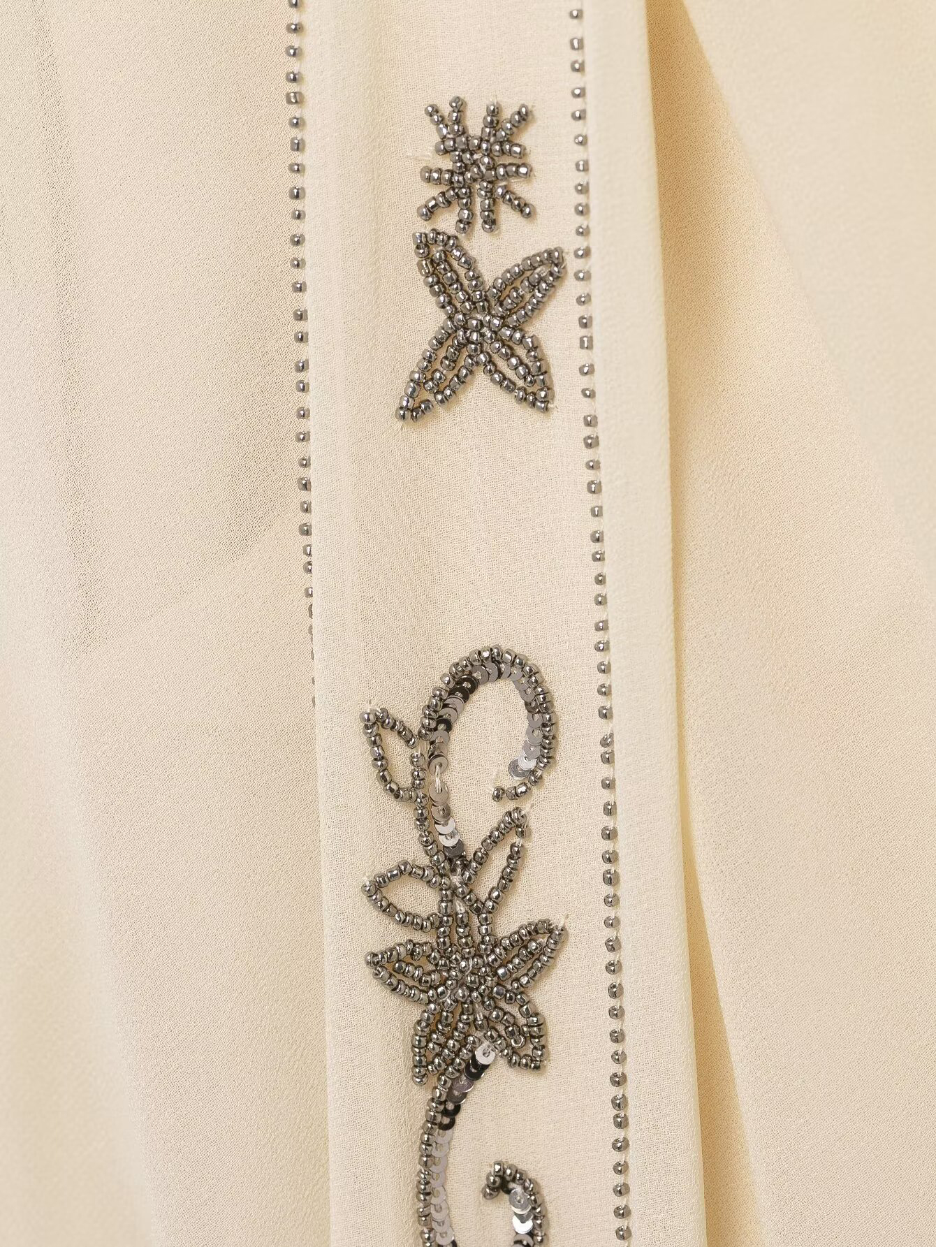 Vêtements d'hiver pour femmes, écharpe perlée, décoration, col en v, chemise translucide à Double boutonnage, nouvelle collection 2025