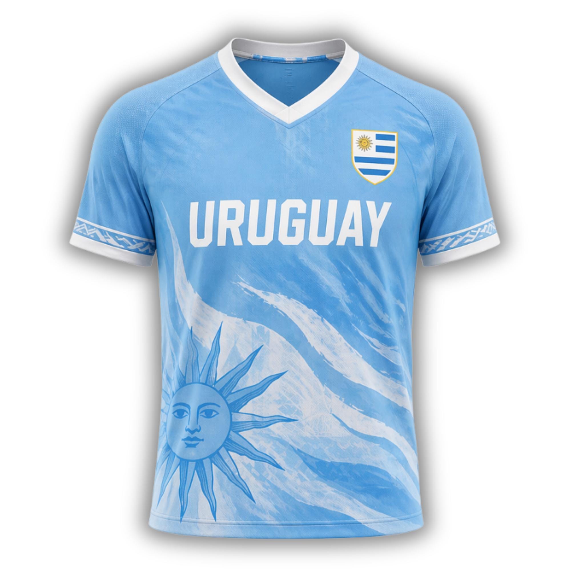 Maillot de football Uruguay 2026 pour homme – T-shirt de sport décontracté imprimé, séchage rapide, respirant, pour supporter, streetwear, manches courtes