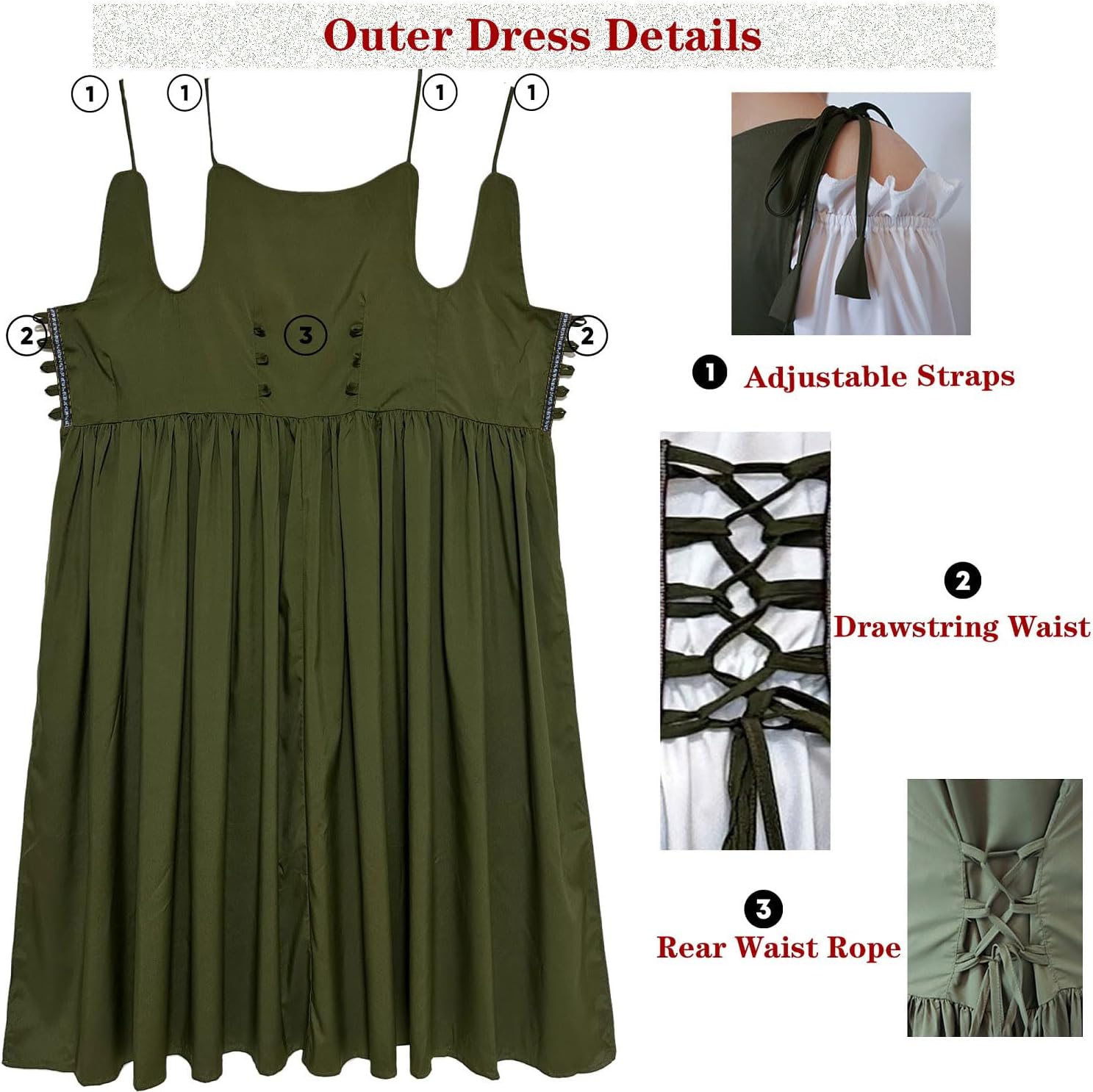 Robe médiévale pour femmes, Costume Ren Faire, tenue Renaissance, Costume d'halloween pour femmes