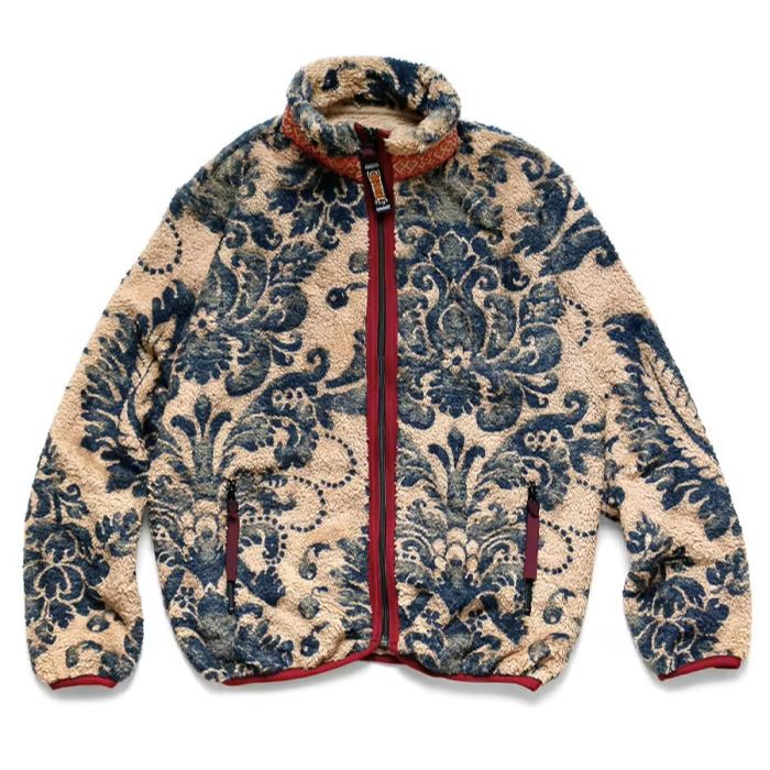 Veste chaude zippée décontractée rétro en polaire japonaise pour l'automne et l'hiver, style Tang Grass Tide