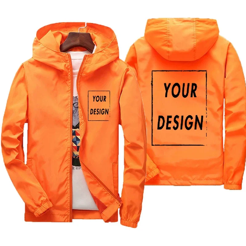 Veste printemps et automne, conception de cadre personnalisé et Logo, coupe-vent chaud et imperméable pour hommes Chaq