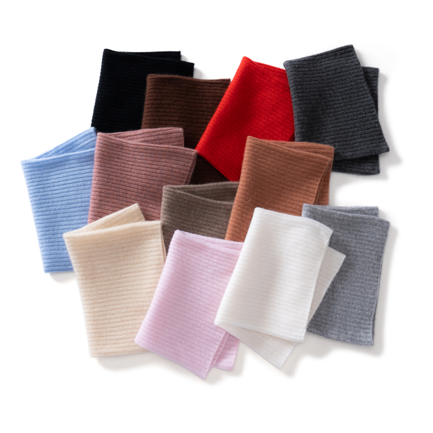 100% qualité cachemire sans couture tricoté foulard pour les femmes hiver en plein air couleur unie côtelé doux chaud foulards cou anneau écharpe