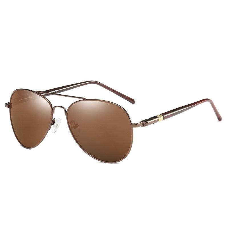 Lunettes de soleil pour hommes et femmes, style pilote vintage, de marque, noires, pour homme et femme