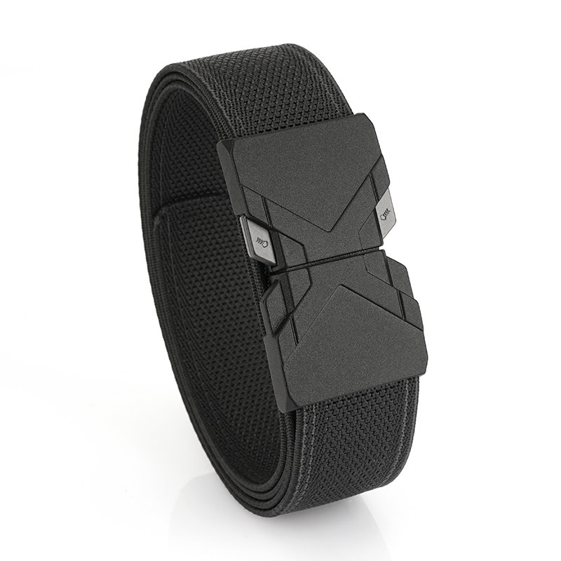 Ceinture élastique en toile pour hommes, ceinture de taille décontractée en Nylon pour vêtements de loisirs, conception de boucle résiliente, taille unique