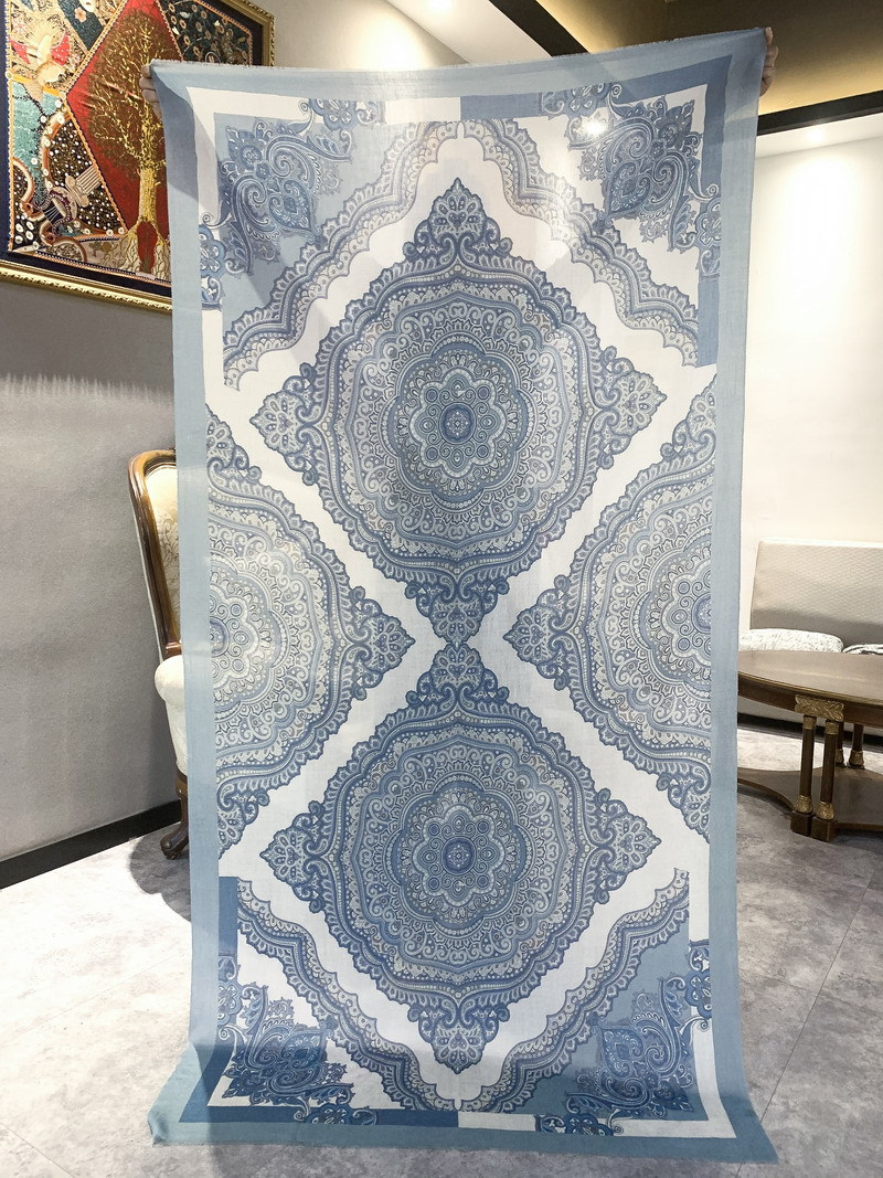Châle de luxe 100 % cachemire doux et chaud pour femme, bleu, à franges, grand et long, pashmina, accessoire de cou et de cheveux pour l'hiver