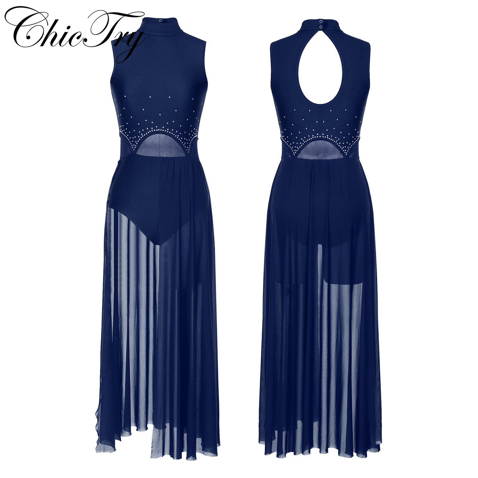 Robe de danse lyrique pour femme, justaucorps de ballet avec biscuits, olympiques de danse contemporaine moderne, vêtements de danse sur scène