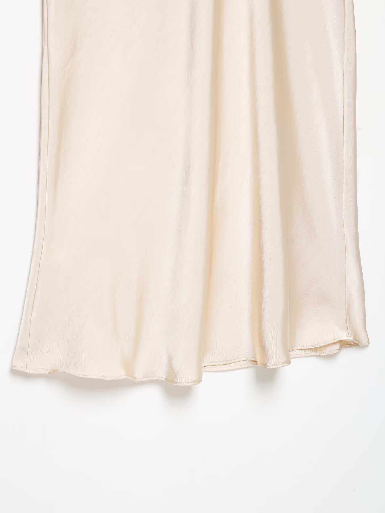 Nouvelle jupe MIDI pour femmes, style européen et américain, tendance 2026, polyvalente, avec décoration en nœud, en satin de soie.