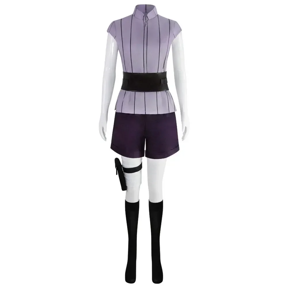 Costumes d'Halloween pour femmes Anime Cosplay Halloween Anime Ninja Cos Hyuga Hinata Cosplay vêtements de spectacle de jeu de rôle