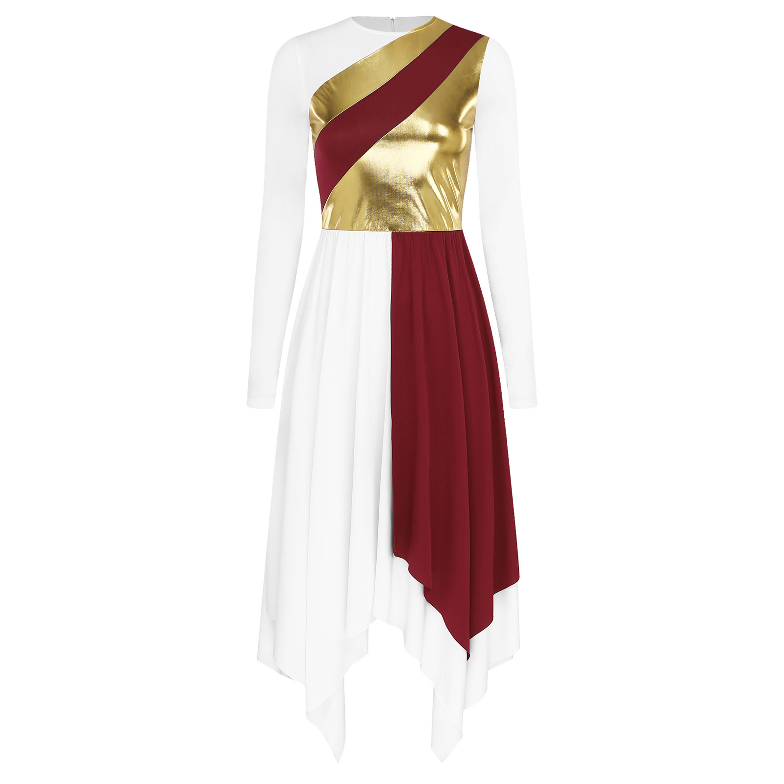 Tunique de danse lyrique pour femmes, robe superposée, Costume de culte chrétienne, robes d'église liturgiques, vêtements de danse