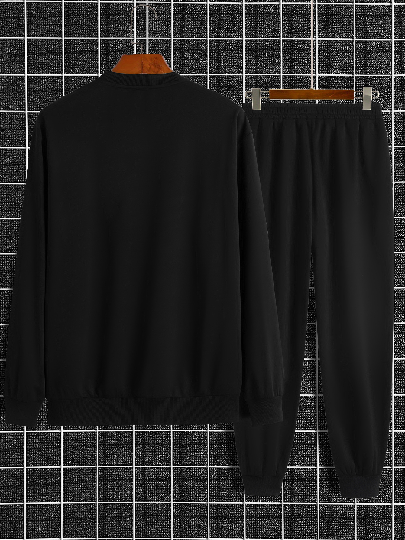 Nouvel ensemble tendance automne : Sweat-shirt et pantalon de survêtement pour homme, coupe décontractée imprimée, manches longues, 2 pièces
