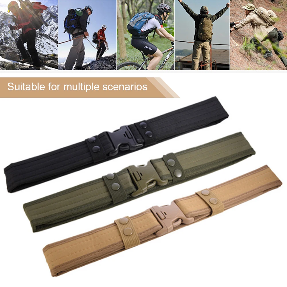 Ceinture tactique de Combat à dégagement rapide pour hommes, en toile, à la mode, pour Sports de plein air, entraînement, chasse, randonnée