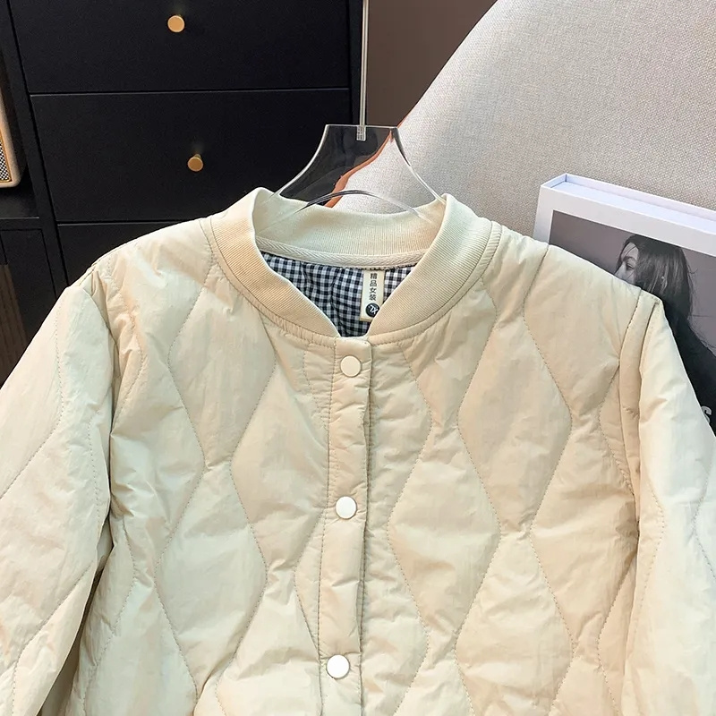 Parka grande taille 4XL pour femmes, vêtements d'extérieur, automne-hiver, manteau léger et fin, mode coréenne, veste rembourrée en coton, 2025