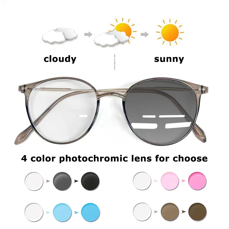 Lunettes de myopie photochromiques intelligentes pour femmes, lunettes de soleil de luxe, lunettes à courte vue, document proxy, protection UV