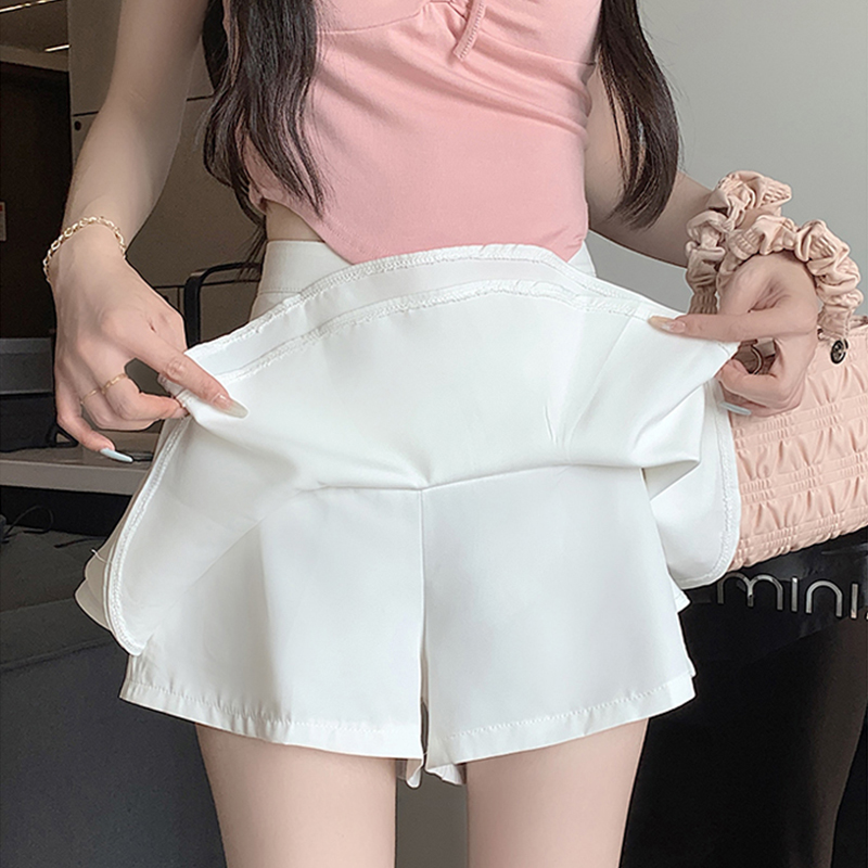 Jupe courte blanche pour femmes, taille haute, Gyaru, mode coréenne, Chic et élégante, qualité supérieure, Style élégant