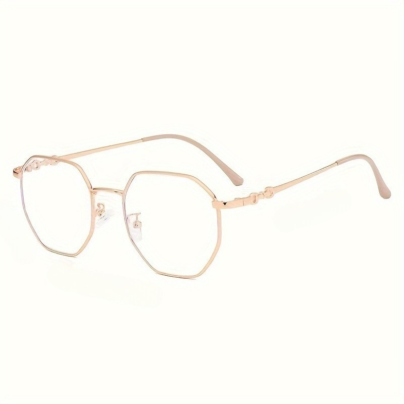 Lunettes rondes tendance avec montures métalliques simples et élégantes, verres en PC durables, confortables à porter, adaptées à un usage quotidien