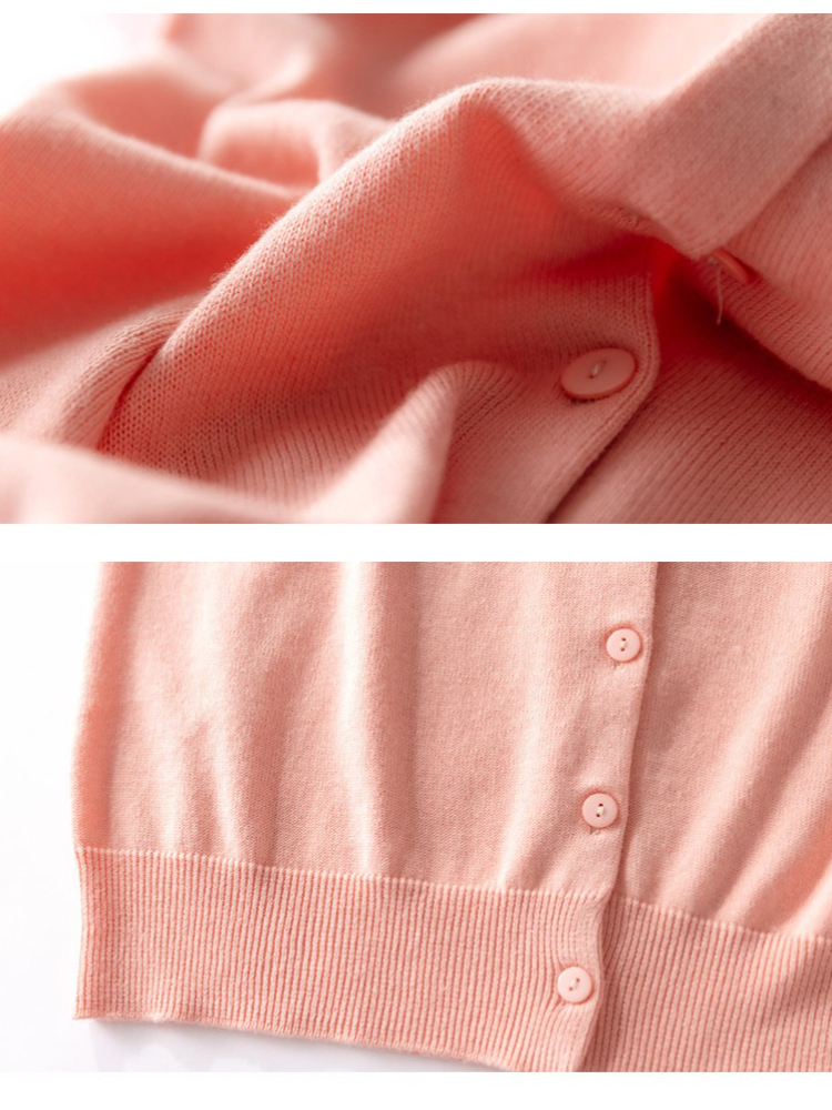 Cardigan Femme 2026 Nouveauté Automne Pull en Tricot à Manches Longues Léger Respirant Vêtement d'Extérieur Simple Manteau de Protection Solaire Décontracté