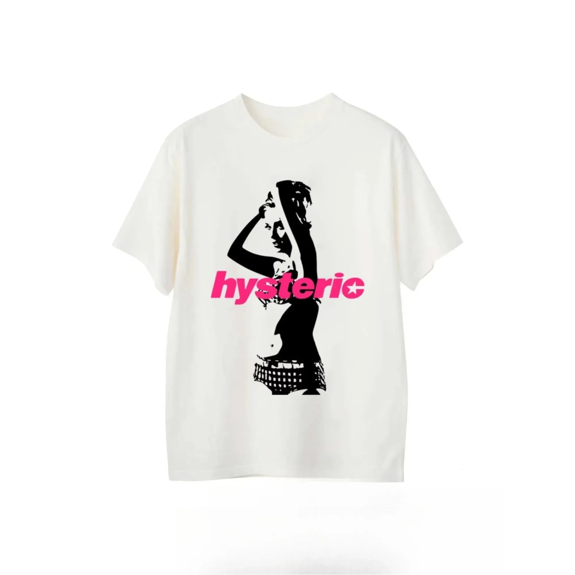 2025 été nouveau haute qualité HYSTERIC imprimé graphique T-shirts hommes et femmes à manches courtes haute qualité T-shirts vêtements de rue