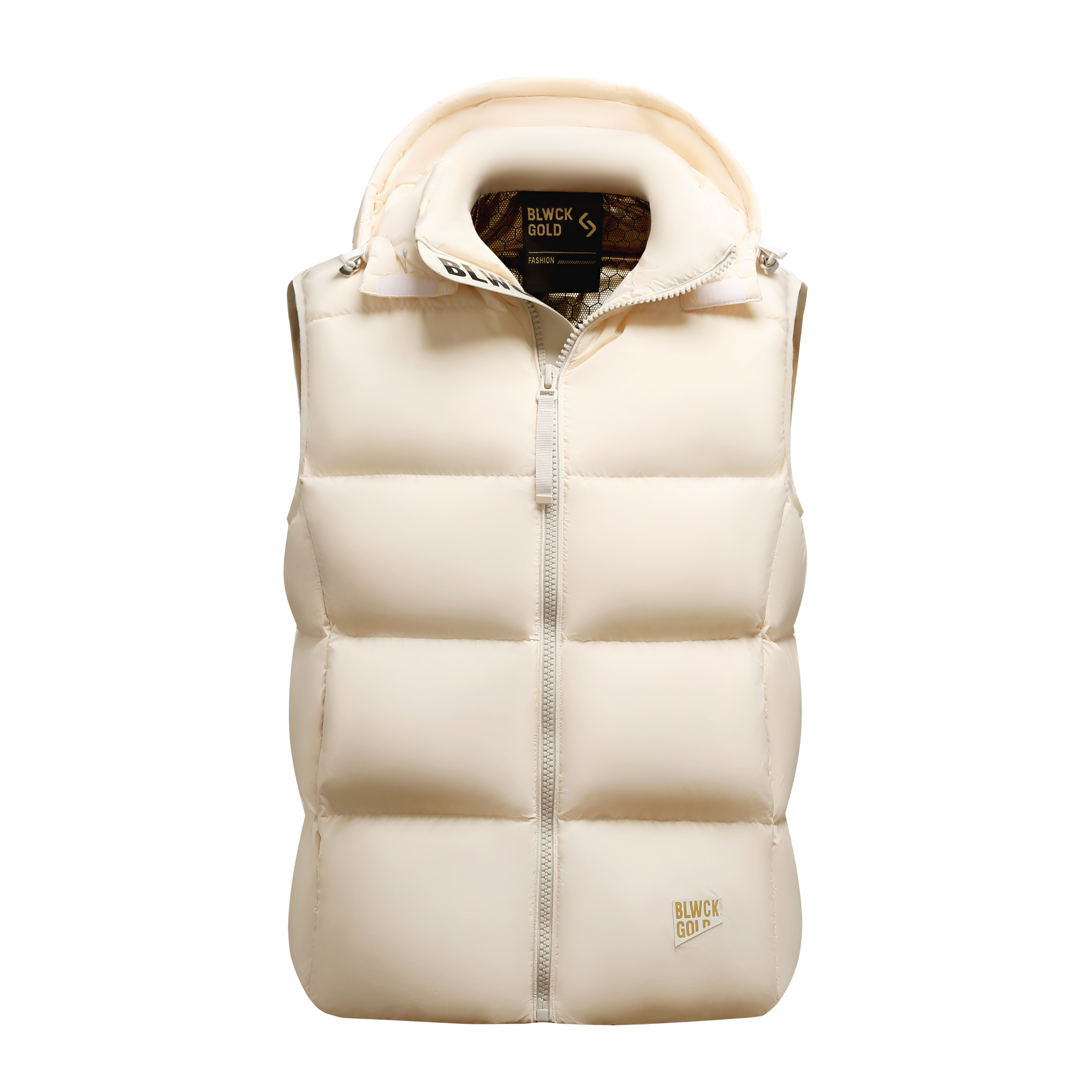 GlaFashion-Gilets en fibre décontractés pour hommes, gilets en résine blanche, optique pour hommes, capuche en duvet, gilet chaud en fibre, automne