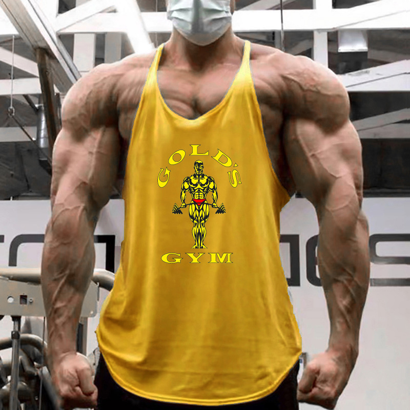 Débardeur d'entraînement coupe musculaire pour hommes, gilet d'entraînement transfrontalier, chemise sans manches respirante pour salle de sport, débardeur d'été évacuant la transpiration