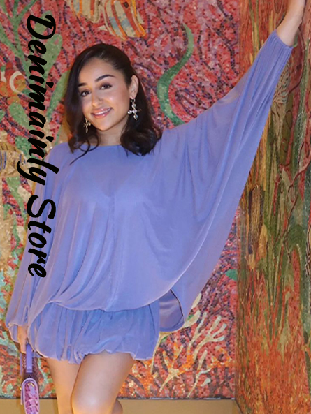 Robe Mini Bohème Femme à Lacets, Col Rond Ample, Manches Chauve-Souris Plissées, Dos Nu, Robes d'Été 2026 pour Vacances et Fêtes