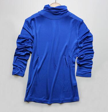 T-shirts basiques à col roulé en soie pour femmes, chemise en soie élastique TB1158