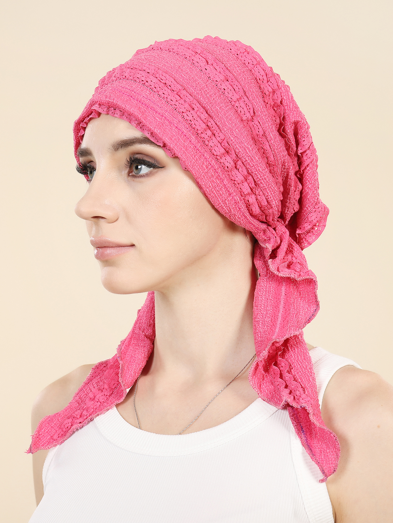 Chapeaux Hijab Turban de couleur unie pour Ramadan, enveloppes de tête à longue queue, chapeaux musulmans élastiques doux, casquette de chimio respirante pour femmes et filles
