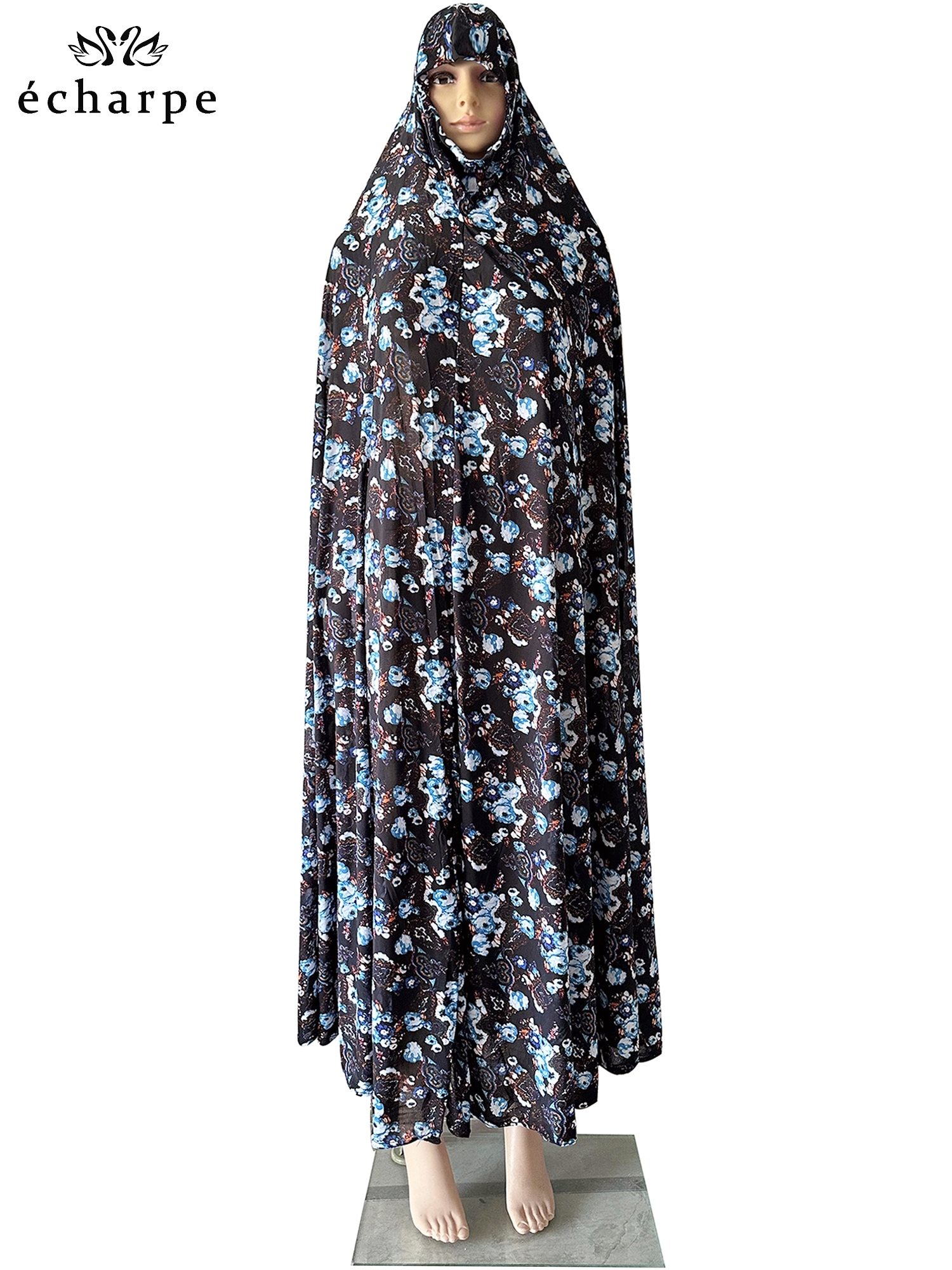 Robe pull musulmane sans manches pour femmes, vêtement de prière arabe Jibab dubaï Abaya, Robe de culte Khimar, 6XL