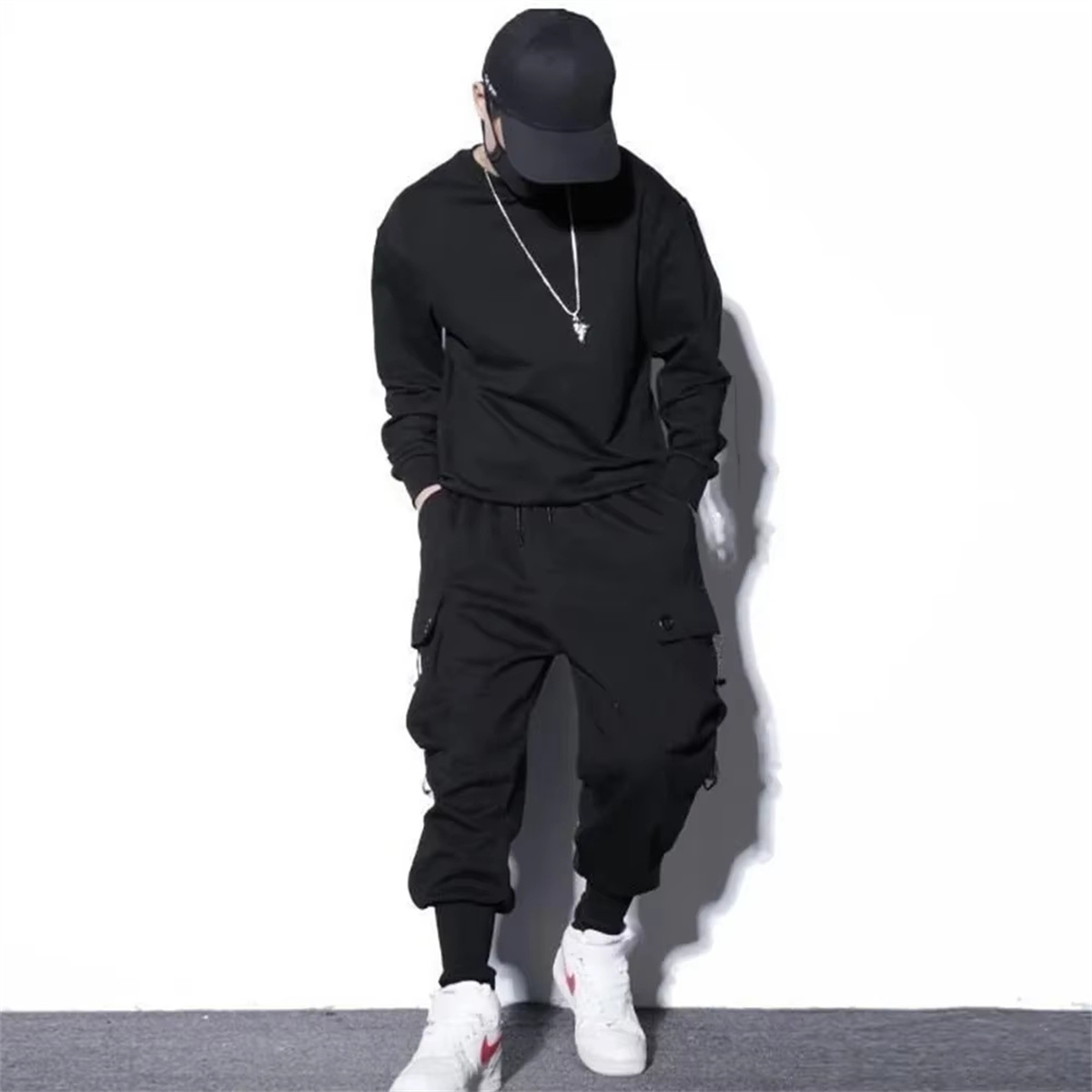 Pantalons de travail pour hommes, vêtements tendance pour hommes printemps et automne, pantalons de travail de marque tendance, pantalons de sport harem pour hommes