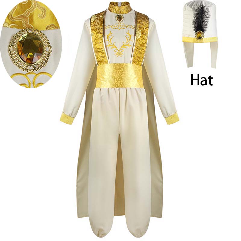 Costume de Cosplay Prince arabe pour adultes, conte de fées, lampe magique merveilleuse, tenues de Prince arabe pour spectacle sur scène d'halloween