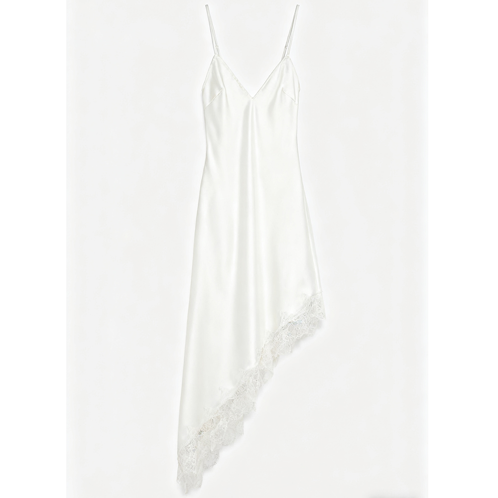 Femmes Coquette Sexy dentelle épissé asymétrique robe d'été dame Sexy sans manches dos nu soirée Club robes de soirée robes