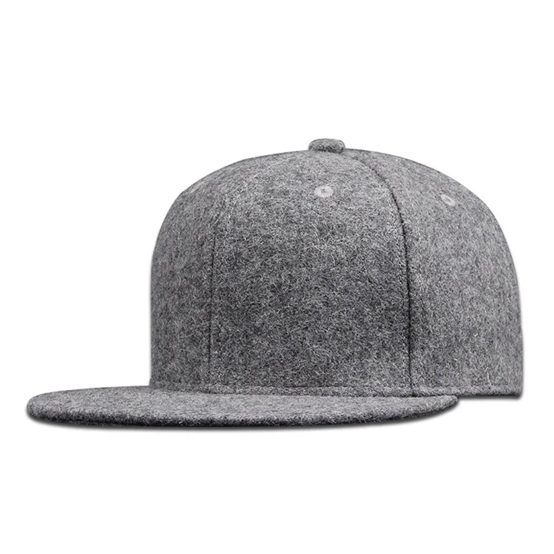 Casquette de Baseball ajustée pour hommes, grande taille, Hip Hop, chapeau en laine, dos fermé, grande taille, casquette à rabat en feutre, 56cm 58cm 60cm 62cm 64cm