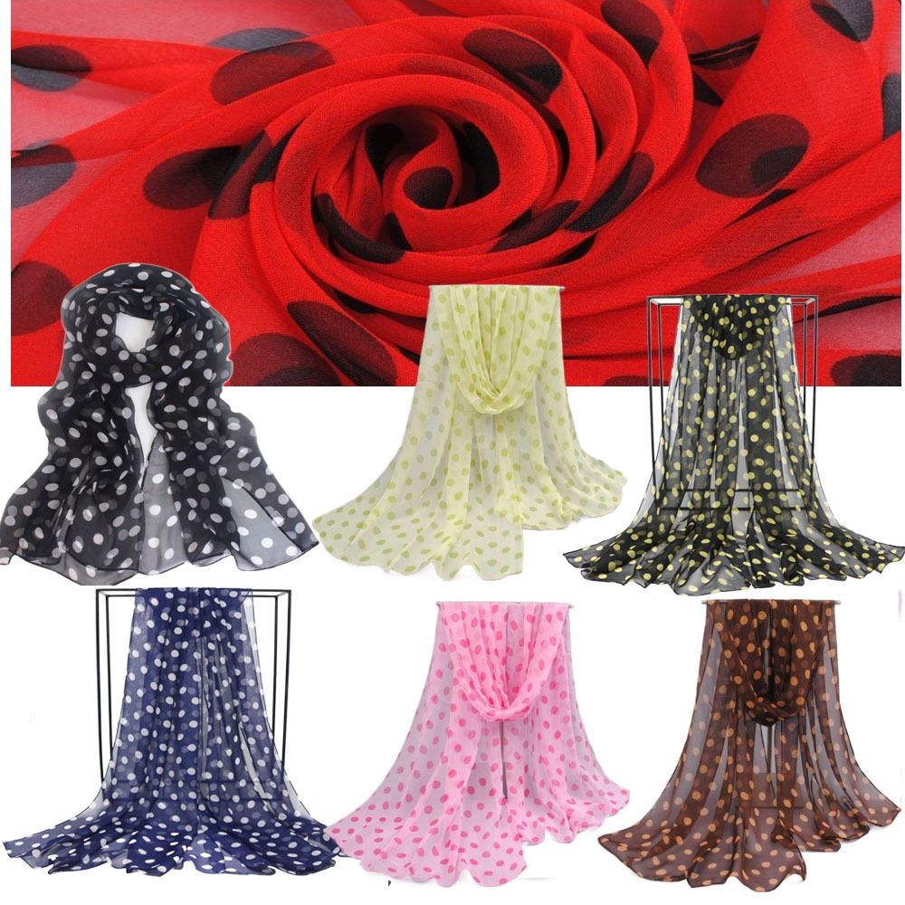 Châle, foulards doux pour la tête, hijab, foulard, écharpe en mousseline, foulards pour femmes, écharpe à pois, châle, écharpe en soie