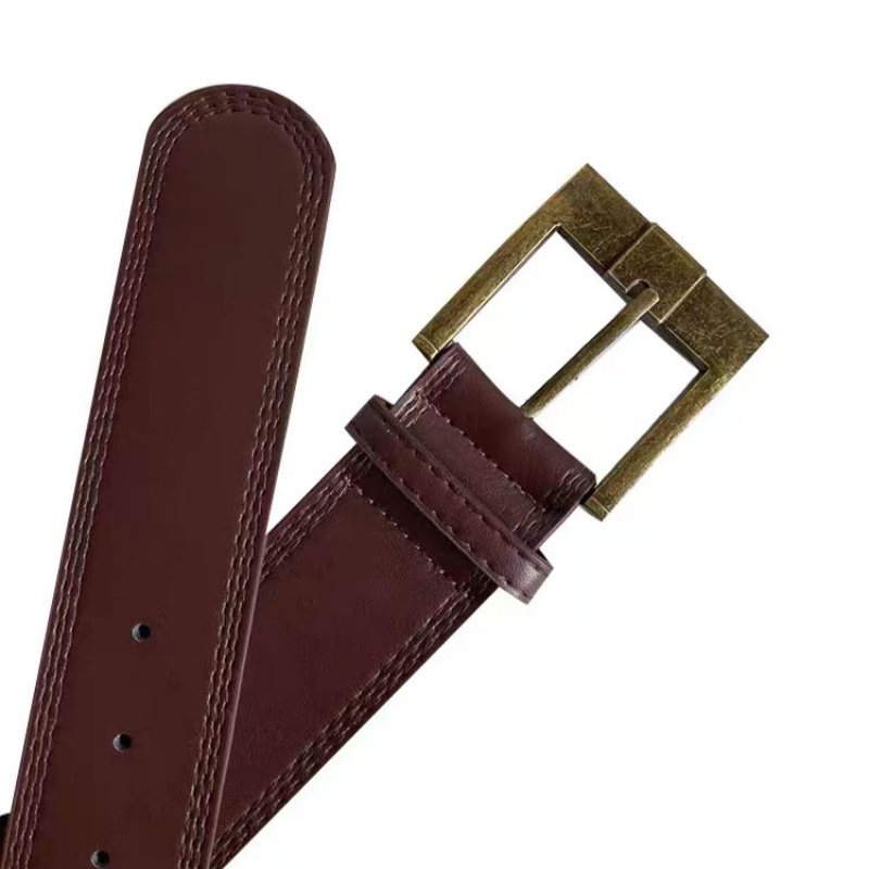 Ceinture large pour femmes, nouveau style, ceinture à la mode et polyvalente, ceinture accessoire de niche, ceinture de taille Maillard marron rétro, 2025