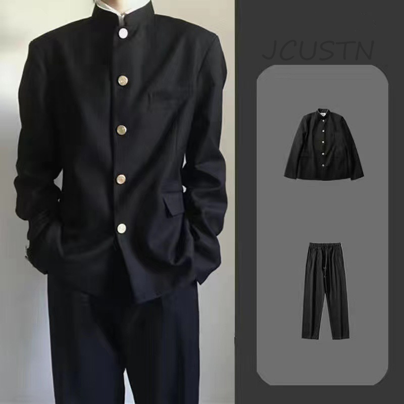 Uniforme SвJaponais Dk pour Homme, Veste Noire, Top, Printemps Été, Nouveau Manteau, Streetwear, Mao