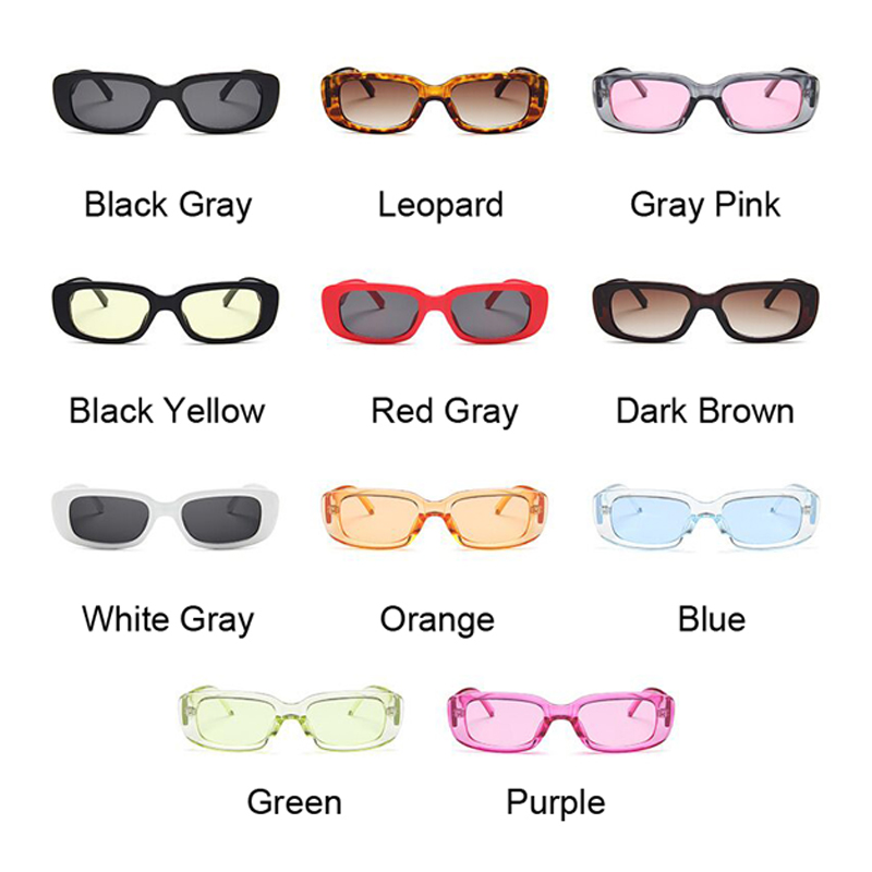 Lunettes De soleil carrées noires Vintage pour femmes, marque De luxe, petit rectangle, dégradé, miroir clair, Oculos De Sol