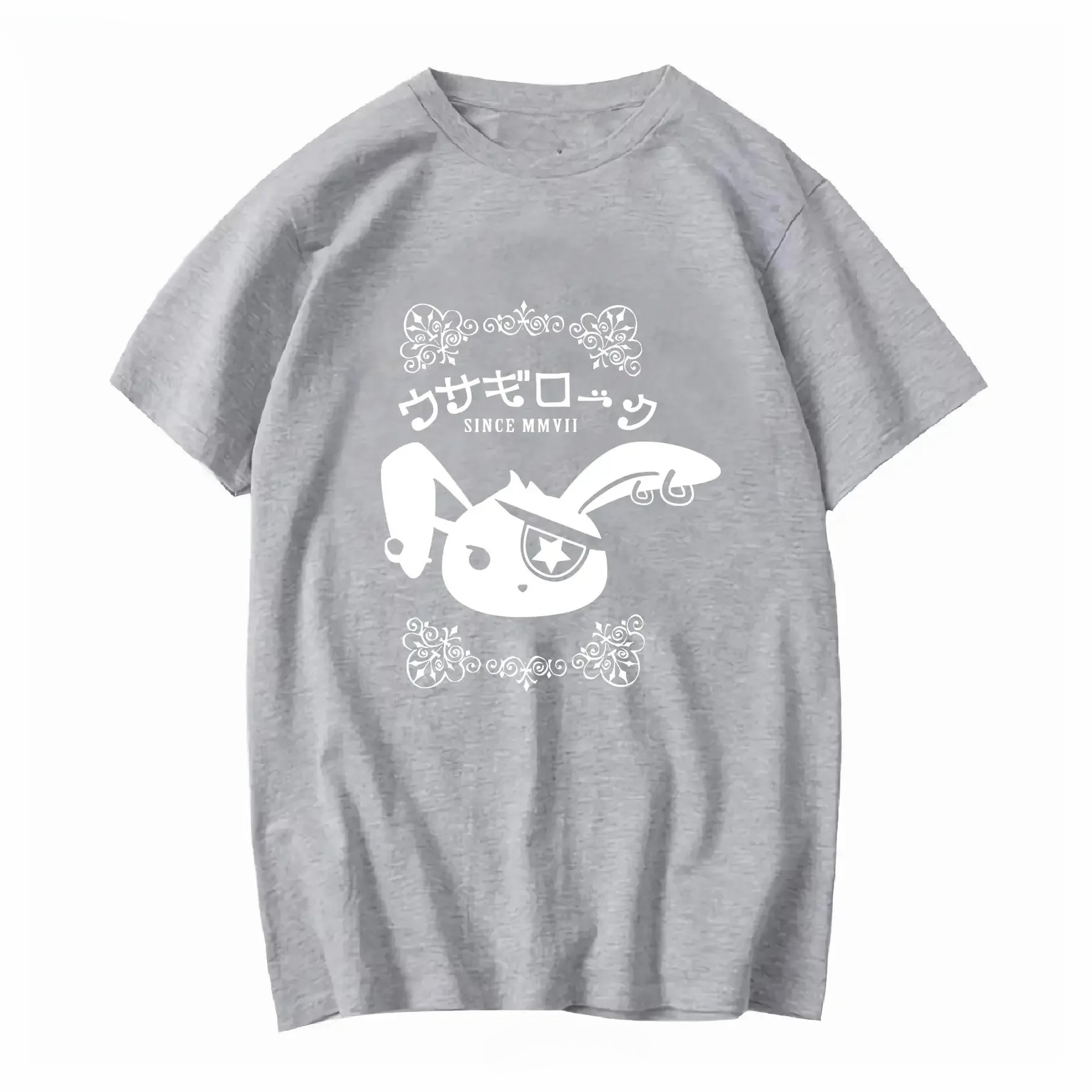 T-shirt Punk Bunny Pastel Goth Rabbit Gothic Jrock Yami Kawaii Visual Kei Emo à manches courtes, motif graphique vintage, décontracté, pour femme, style Y2K