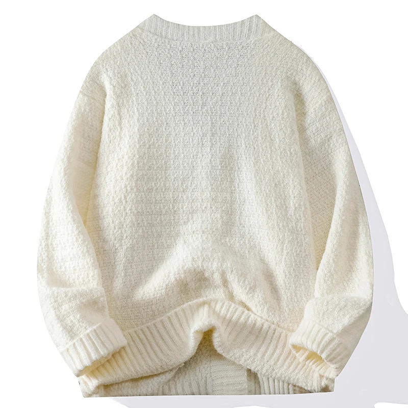 Cardigan en tricot à boutons pour hommes, manteau de finition, Streetwear, sweat-shirt, col en V, pull à la mode, veste en tricot, chemise à manches longues