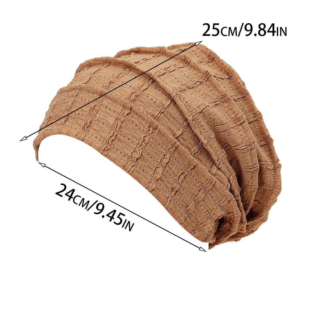 Bonnet Chimio Doux et Extensible pour Femme Ramadan, Couleur Unie, Sous-Hijab, Foulard Musulman, Turban, Chapeau