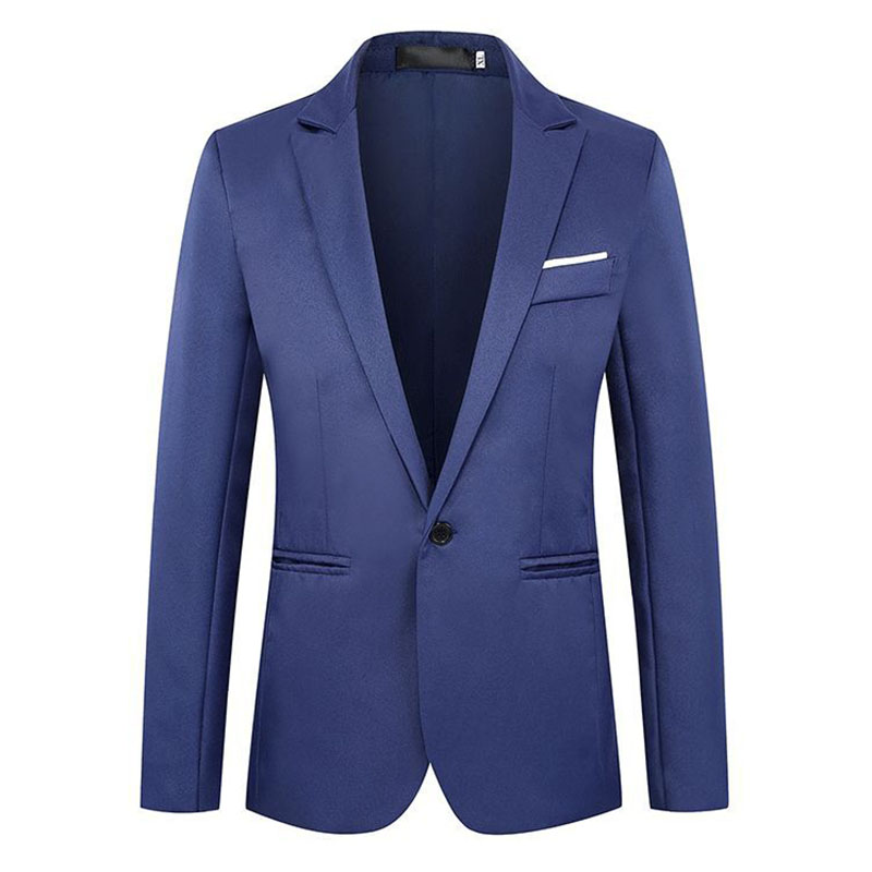 Blazer de mode pour homme, formel et décontracté, idéal pour les occasions tels que les banquets d'affaires et le bureau, veste de costume ajustée, petit costume
