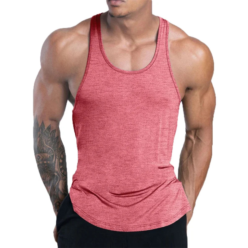 NOUVEAU Débardeur de fitness pour hommes, maillot de corps d'entraînement estival, débardeur de basketball pour hommes, respirant, à séchage rapide, débardeur décontracté pour hommes, veste de sport.