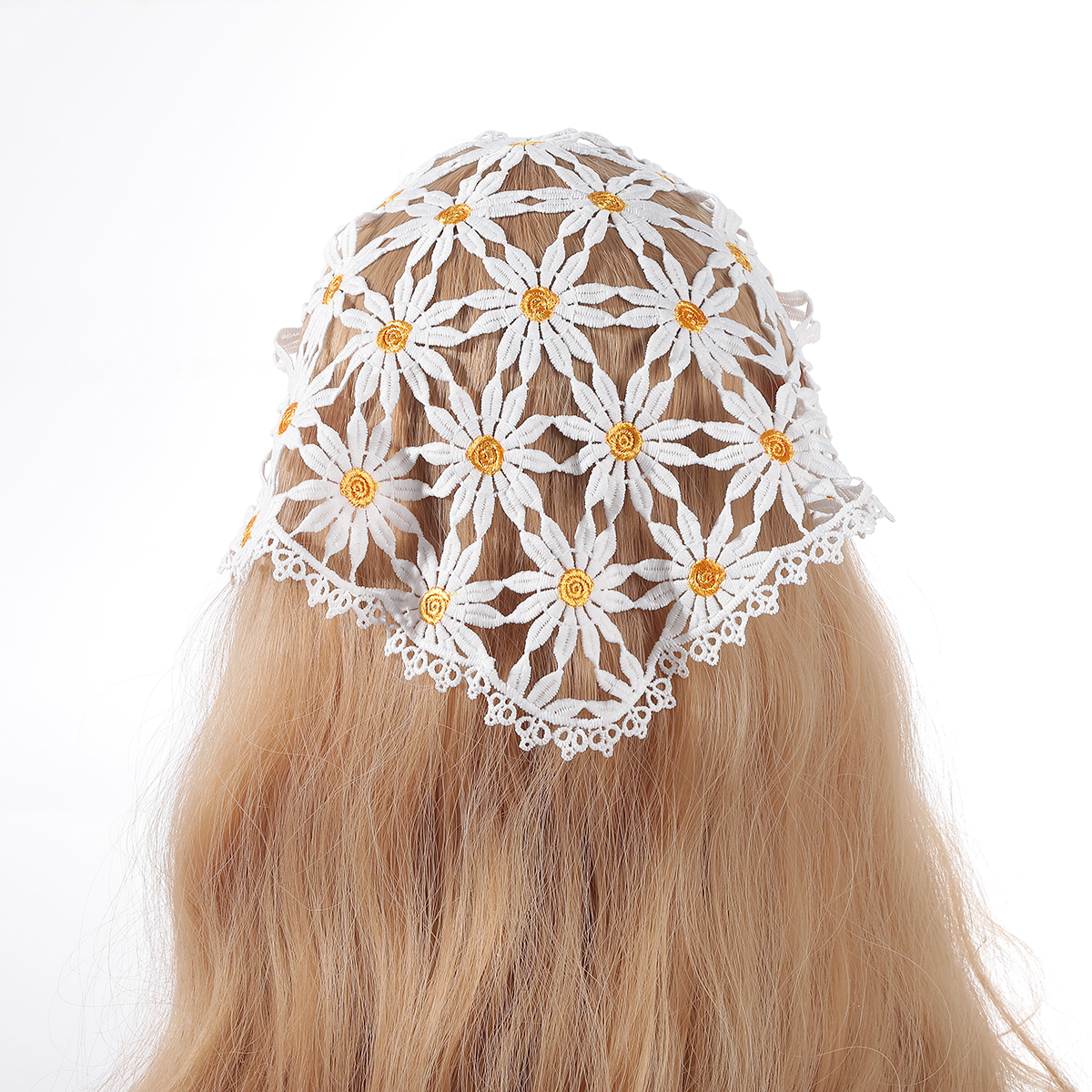 Bandeaux de sauna creux pour femmes, bandeau de cheveux AndrFlower, écharpe triangle, bandeau turban, bandana, accessoires pour cheveux à la mode, petit détruire