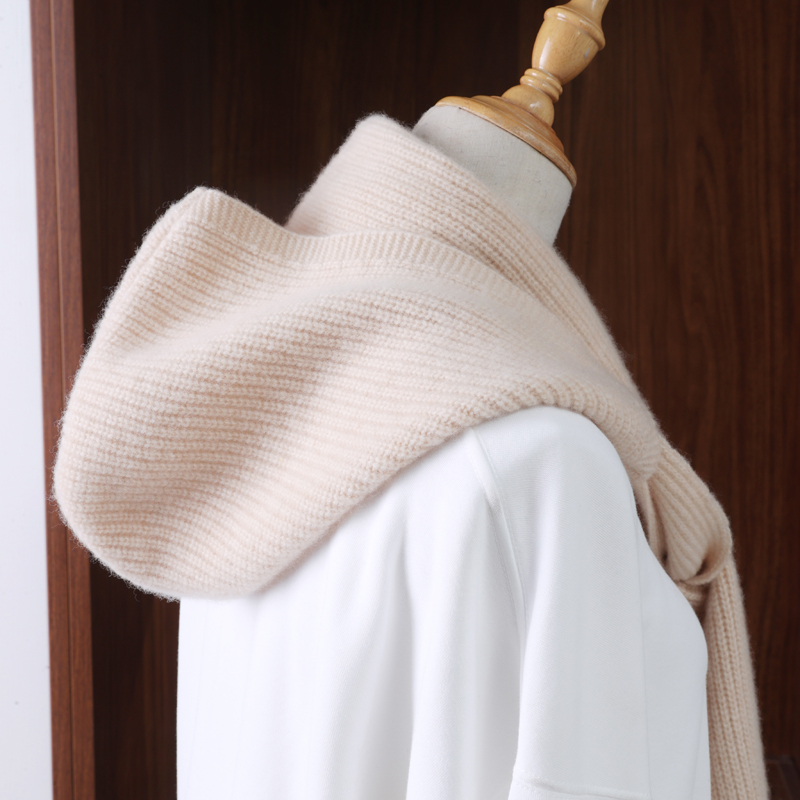 100% laine tricoté écharpe châle pour femmes hiver doux chaud mode à capuche faux col solide multifonctionnel cou plus chaud foulards