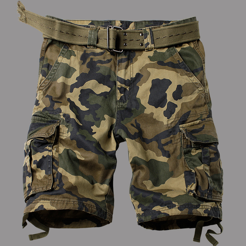 Solomon-Camouflage cargo multi-poches de style coréen pour hommes, objectifs de lavage amples, 29-42, été 2023