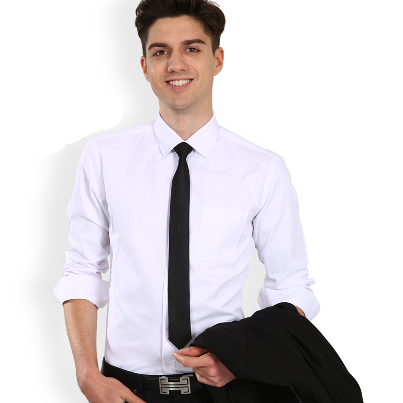 Grande taille à manches longues hommes robe chemise mode homme affaires vêtements de cérémonie bureau travail chemises blanches 45 46 47 48 grands vêtements